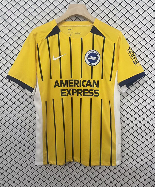 24-25 Season Brighton Away Yellow Color Football Jersey