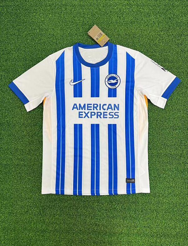 24-25 Season Brighton Home Blue-White Color Football Jersey