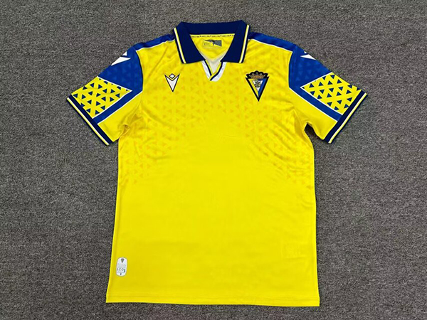 24-25 Season Cadiz Home Yellow Color Football Jersey