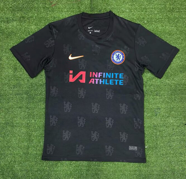 24-25 Season Chelsea Black Color Football Training Shirt