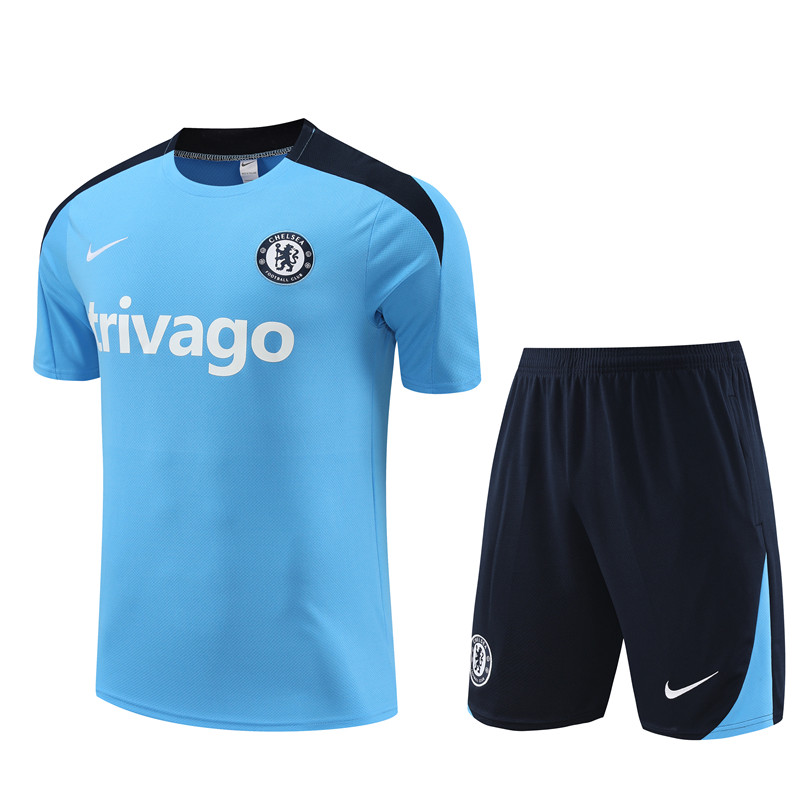 24-25 Season Chelsea Blue Color Pre-Match Football Training Suit