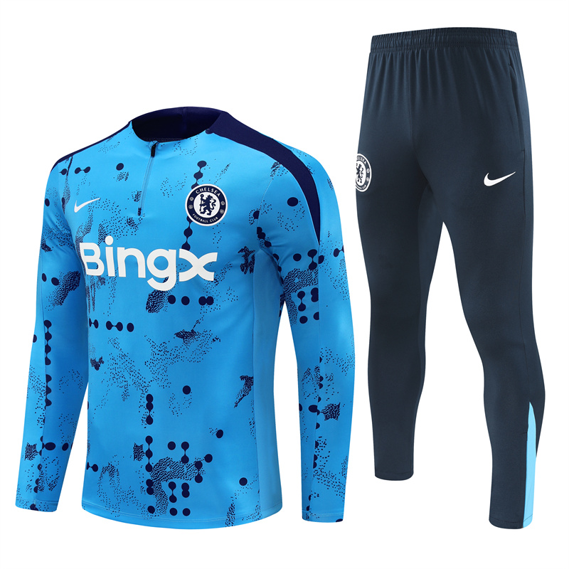 24-25 Season Chelsea Camouflage Blue Color Football Sweater Set