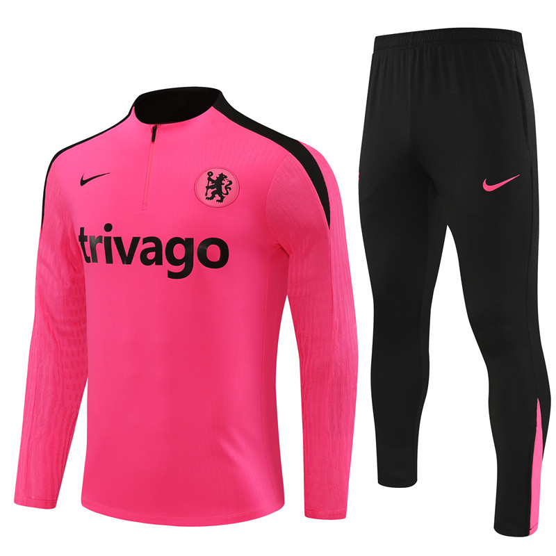 24-25 Season Chelsea Pink Color Football Sweater Set