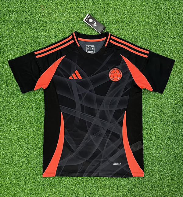 24-25 Season Colombia Away Black Color Football Jersey