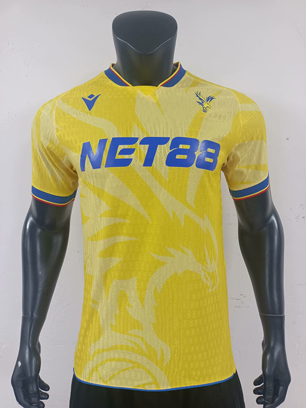 24-25 Season Crystal Palace Away Yellow Color Football Jersey