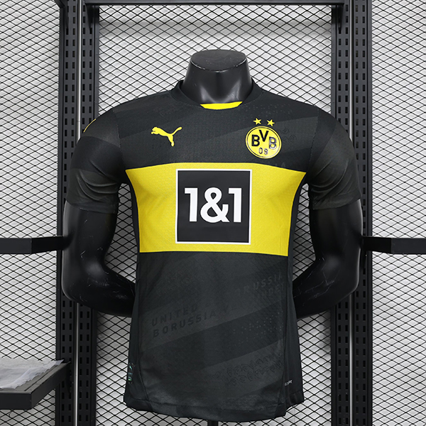 24-25 Season Dortmund Away Black Color Football Jersey(Player Version)