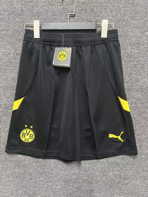 24-25 Season Dortmund Black Color Football Shorts