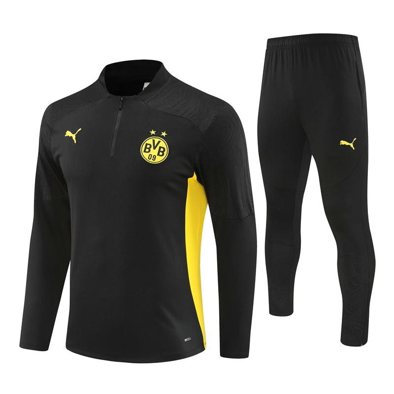 24-25 Season Dortmund Black Color Football Sweater Set