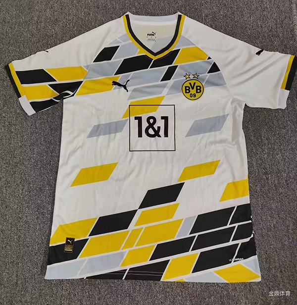 24-25 Season Dortmund Mixed-White Color Pre-Match Football Training Shirt