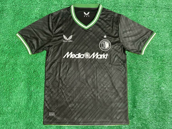 24-25 Season Feyenoord Away Black Color Football Jersey