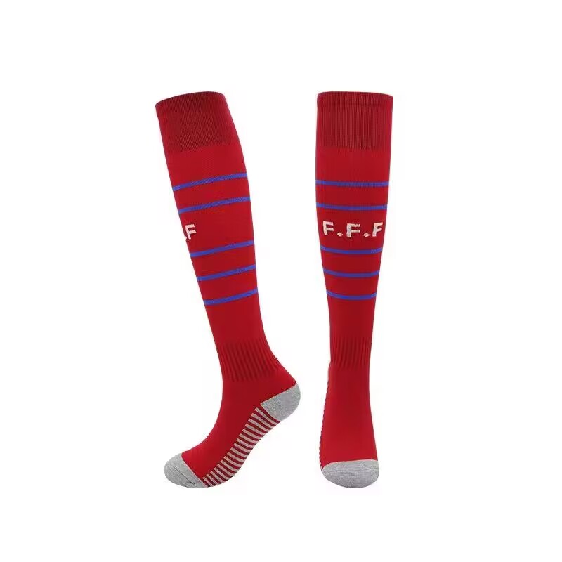 2024 Euro Cup France Home Red Color Football Socks