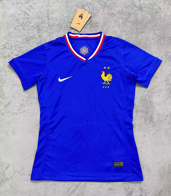 2024 Euro Cup France Home Blue Color Women Football Jersey