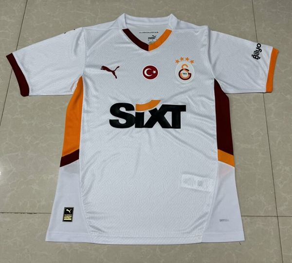 24-25 Season Galatasaray Away White Color Football Jersey