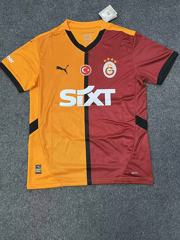 24-25 Season Galatasaray Home Orange Color Soccer Jersey