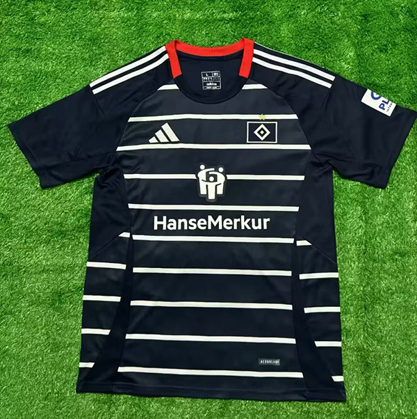 24-25 Season Hamburg SV Away Black Color Football Jersey