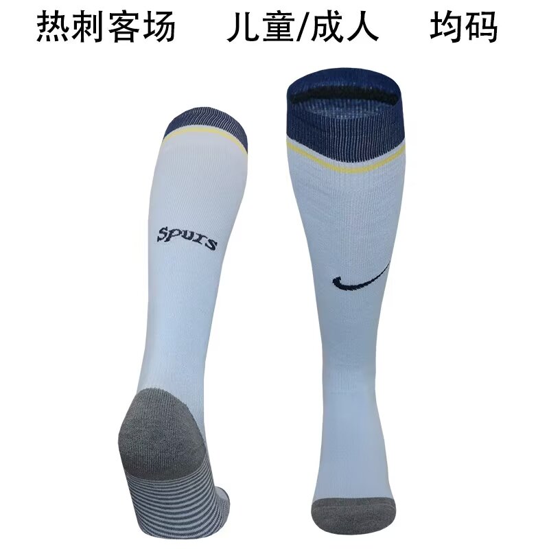 24-25 Season Hotspur Away Light-Blue Color Football Socks