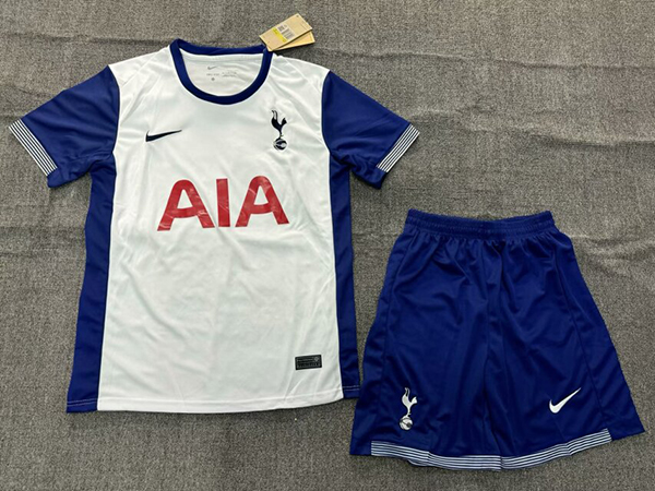 24-25 Season Hotspur Home White Color Kids Football Kit