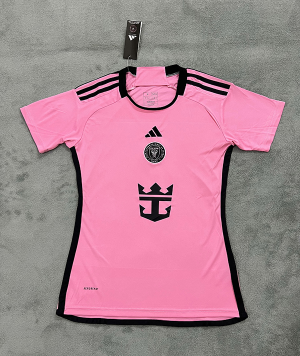 24-25 Season Inter Miami Home Pink Color Women Soccer Jersey