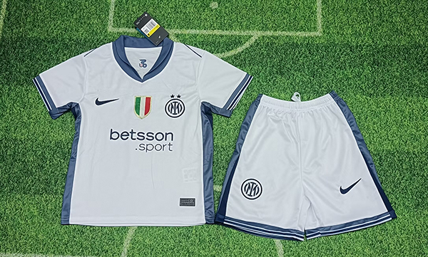 24-25 Season Inter Milan Away White Color Kids Football Kit