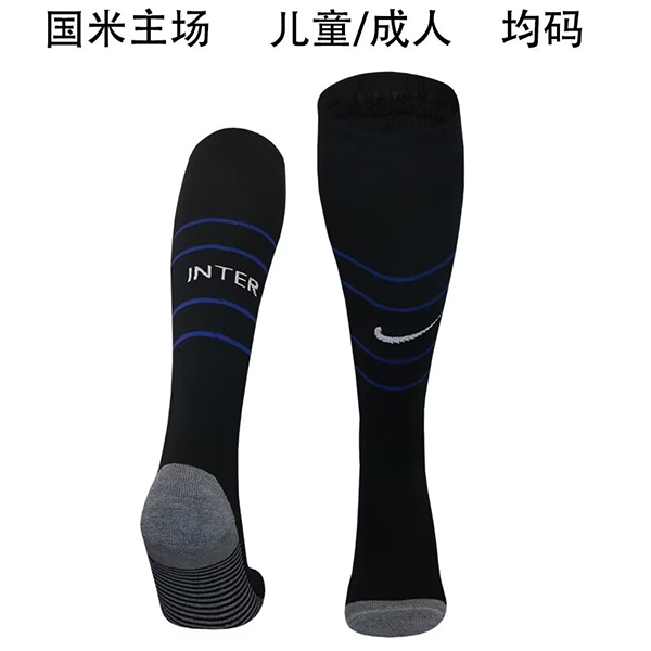 24-25 Season Inter Milan Home Black Color Football Socks