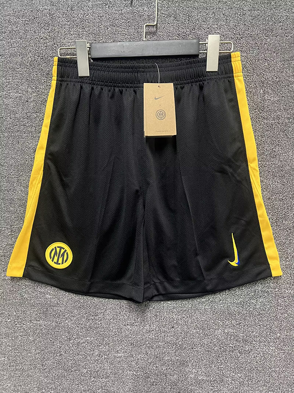 24-25 Season Inter Milan Third Black Color Football Shorts