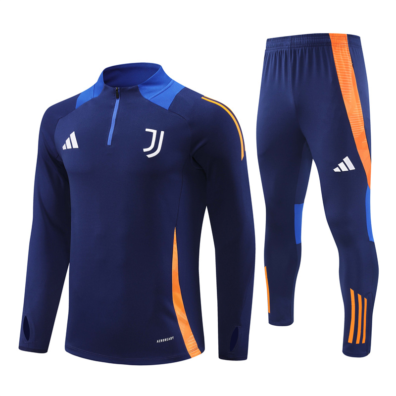 24-25 Season Juventus Dark-Blue Color Football Sweater Set