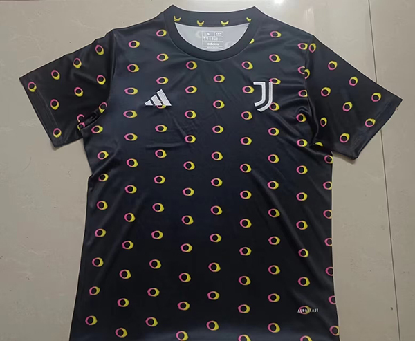 24-25 Season Juventus Dot Black Color Football Training Shirt