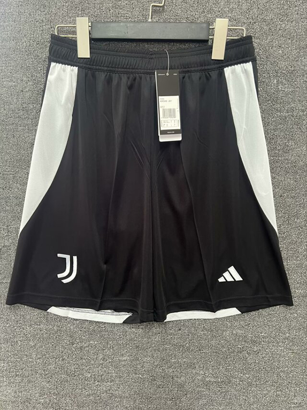 24-25 Season Juventus Black White Color Soccer Shorts