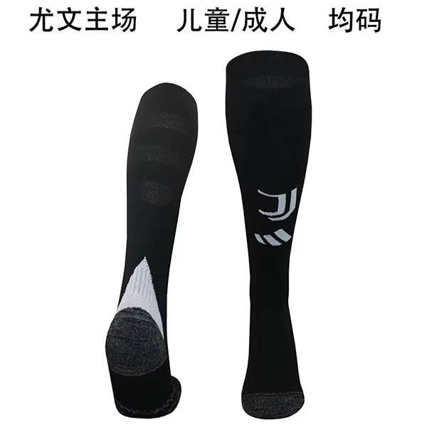 24-25 Season Juventus Home Black Color Football Socks