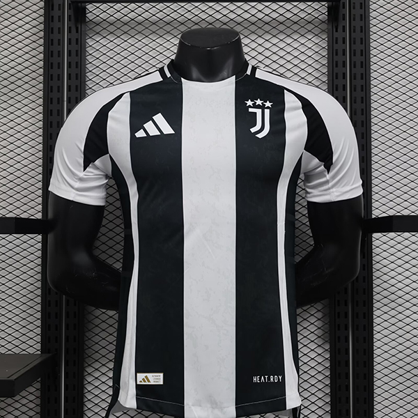 24-25 Season Juventus Home Black-White Color Football Shirt(Player Version)