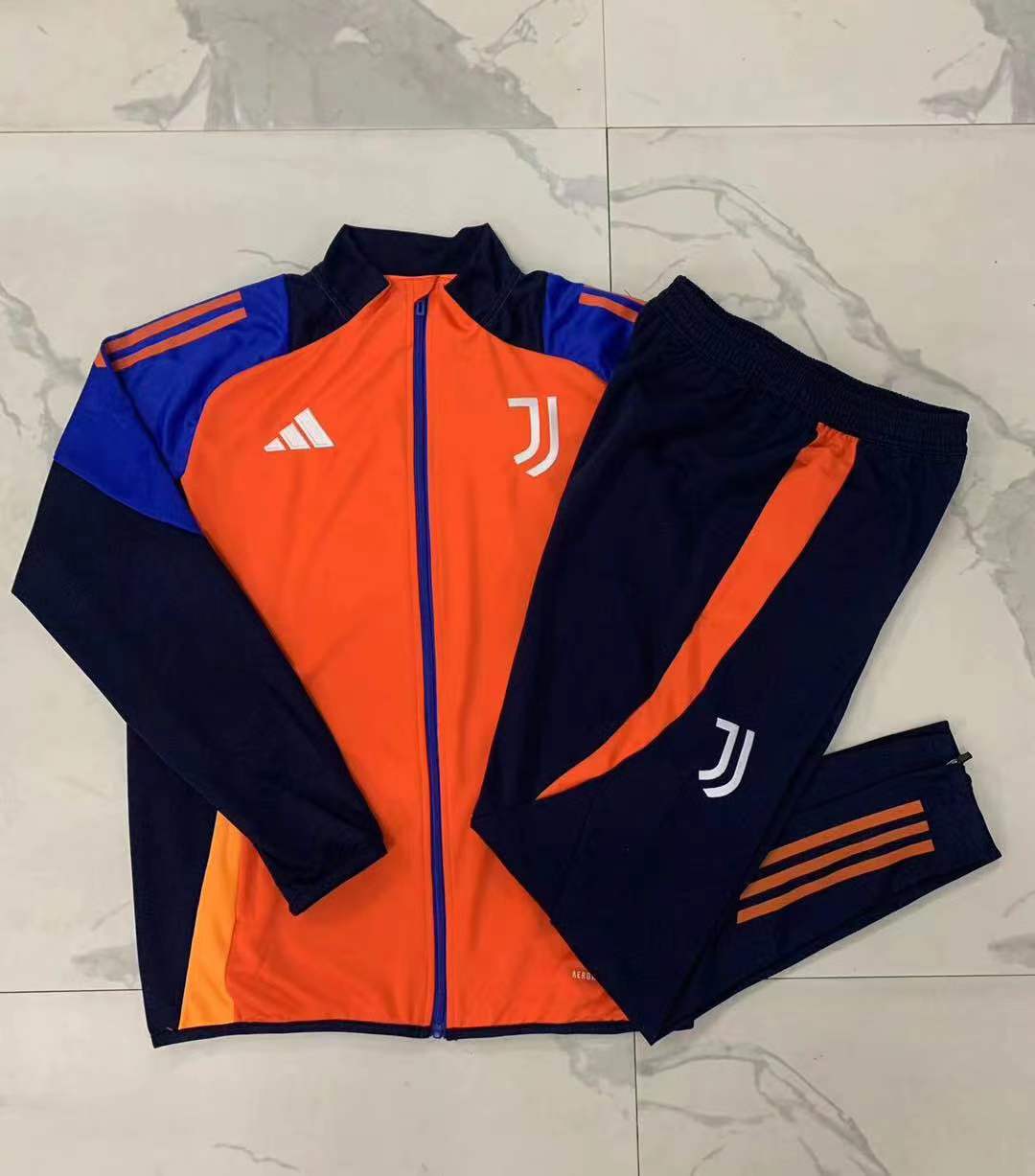 24-25 Season Juventus Orange Color Football Tracksuit