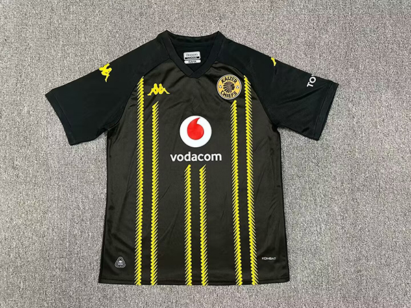 24-25 Season Kaizer Chiefs Away Black Color Soccer Jersey