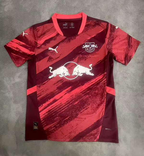 24-25 Season RB Leipzig Away Red Color Football Jersey