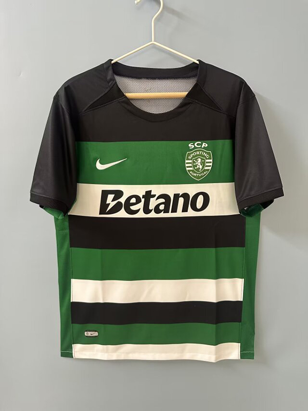 24-25 Season Sporting CP Home Green Color Football Jersey