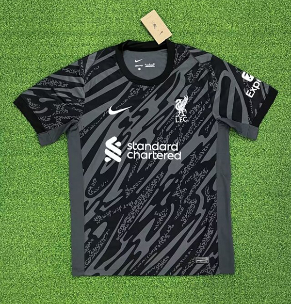 24-25 Season Liverpool Goalkeeper Black Color Football Jersey