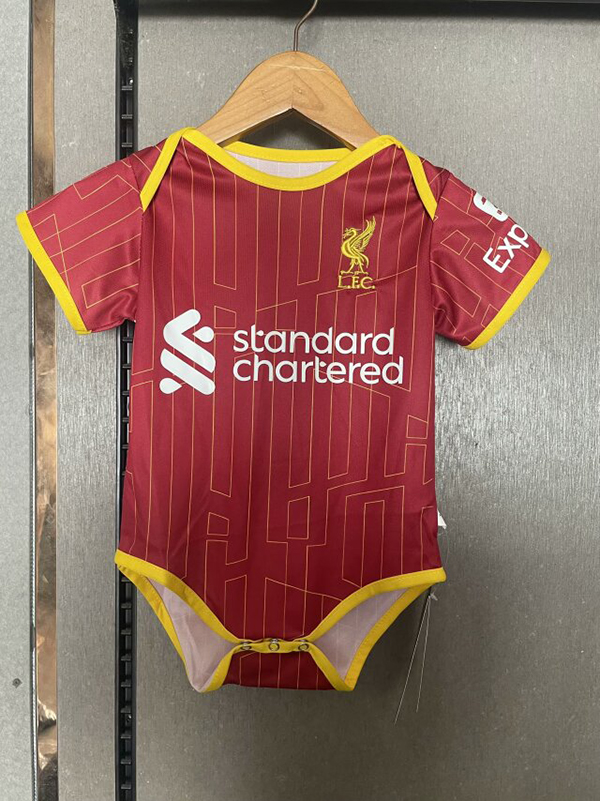 24-25 Season Liverpool Home Red Color Baby Suit