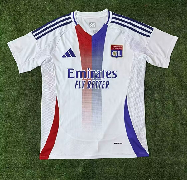 24-25 Season Lyon Home White Color Football Jersey