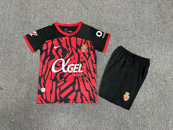 24-25 Season Mallorca Home Red Color Youth Kids Football Uniform