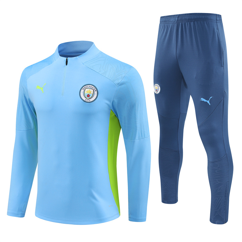 24-25 Season Manchester City Blue Color Football Sweater Set