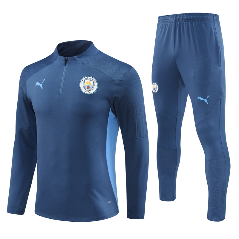 24-25 Season Manchester City Dark-Blue Color Football Sweater Set