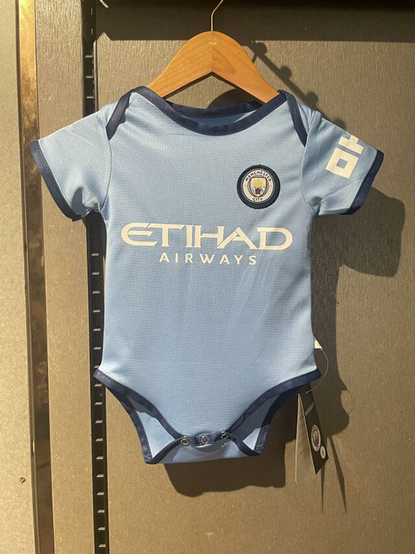 24-25 Season Manchester City Home Blue Color Baby Suit