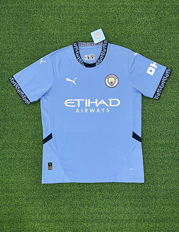 24-25 Season Manchester City Home Blue Color Football Jersey