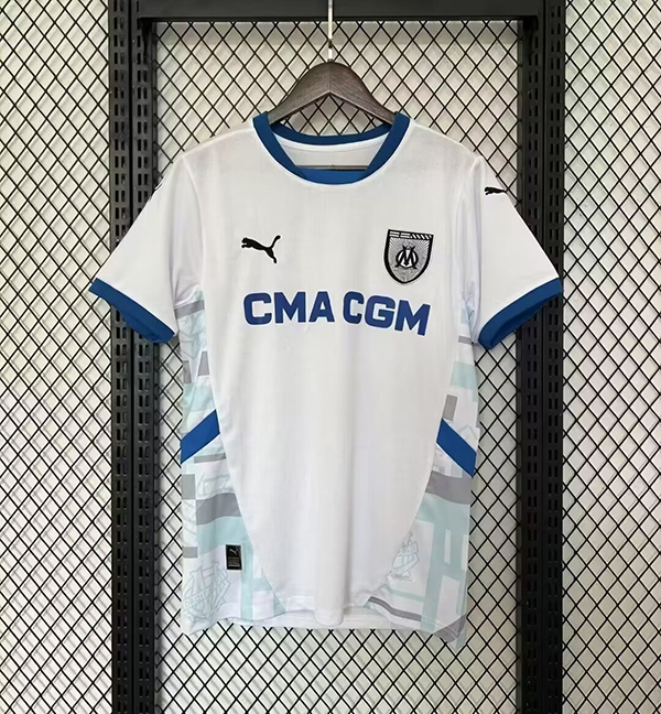 24-25 Season Marseille Home White Color Football Jersey