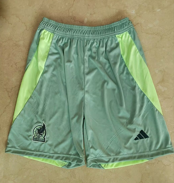 24-25 Season Mexico Away Green Color Football Shorts Free Shipping