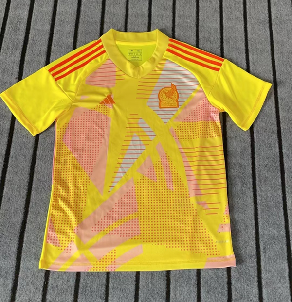 24-25 Season Mexico Yellow Color Goalkeeper Football Jersey