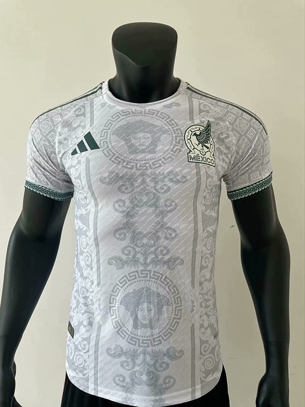 24-25 Season Mexico White Color Pre-Match Football Training Shirt