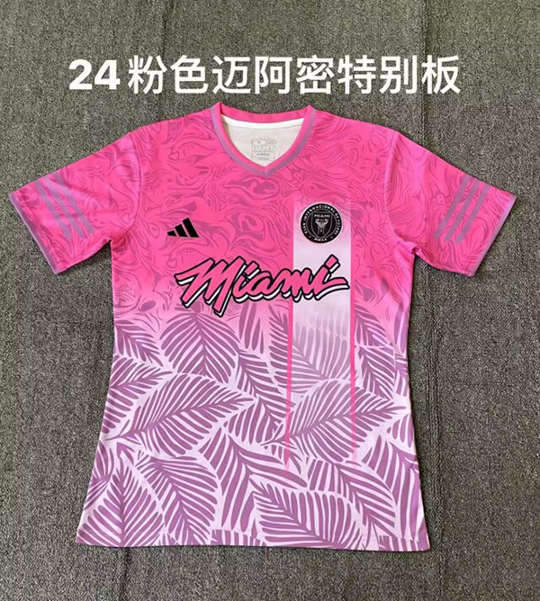 24-25 Season Inter Miami Pink Color Football Training Shirt