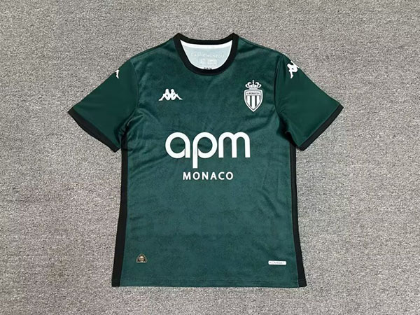 24-25 Season Monaco Away Green Color Football Jersey