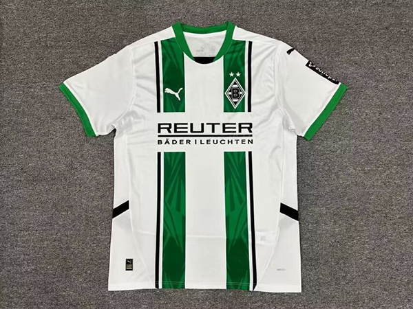 24-25 Season Monchengladbach Home White Color Football Jersey