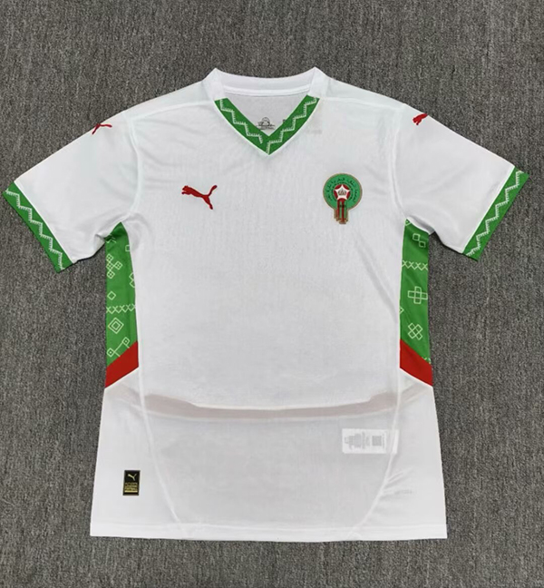 24-25 Season Morocco Away White Color Soccer Jersey